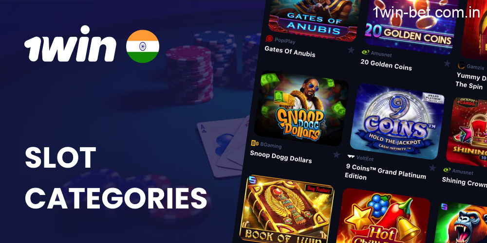 Slot Categories for Indian Gamblers in 1win