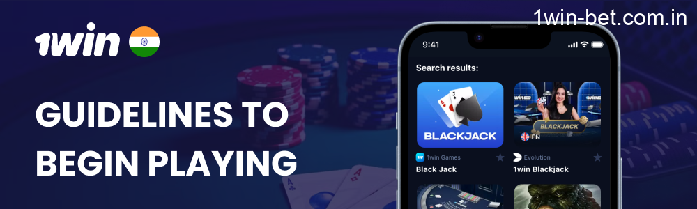 Tutorial to Begin Playing Blackjack in 1win India