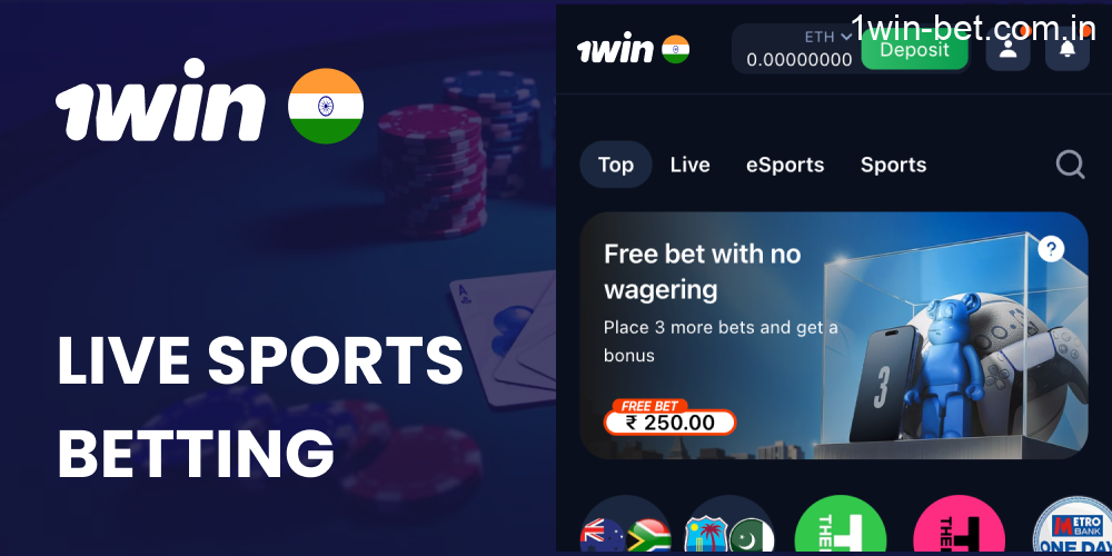 Live Sports Betting in 1win India