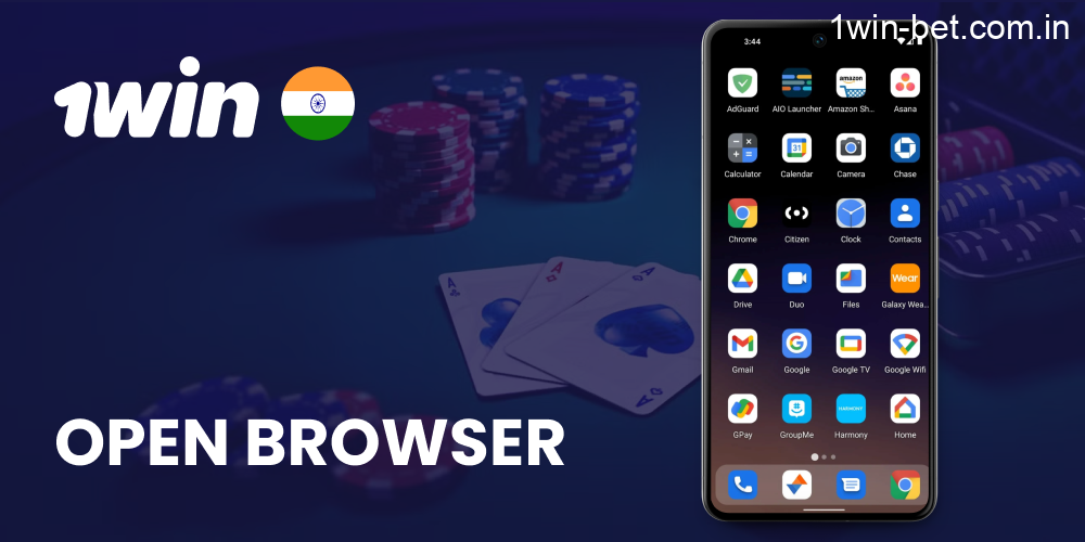 Open your Browser on Mobile Android Device